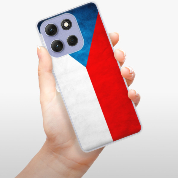 Silikonový kryt iSaprio - Motorola Moto G86 5G - česká vlajka