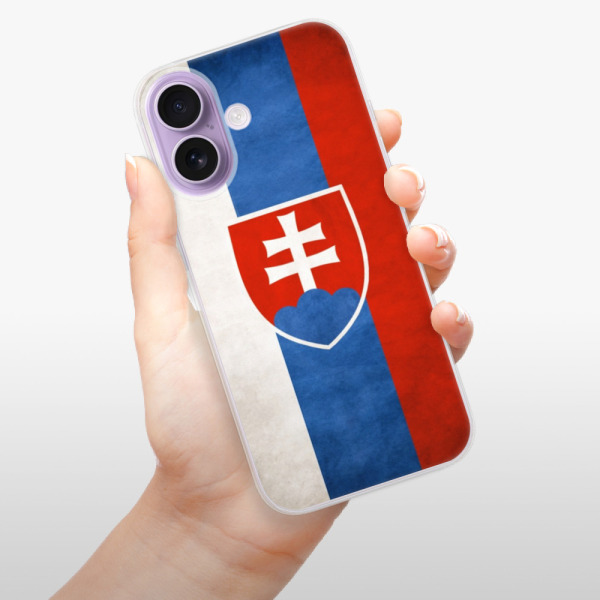Silikonový kryt iSaprio - Apple iPhone 17 - vlajka Slovensko
