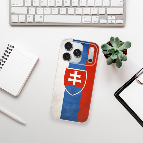 Silikonový kryt iSaprio - Apple iPhone 17 Pro - vlajka Slovensko