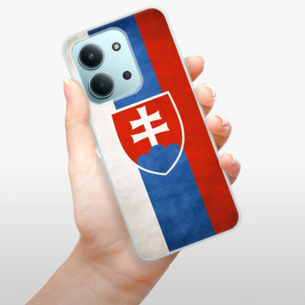 Silikonový kryt iSaprio - Xiaomi Redmi 15C - vlajka Slovensko