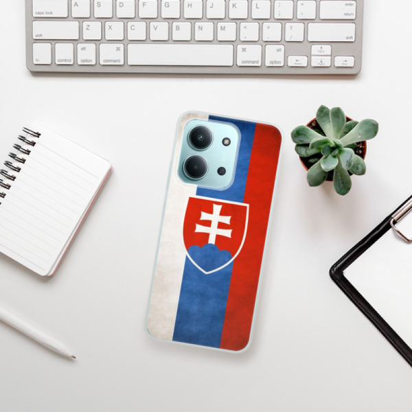 Silikonový kryt iSaprio - Xiaomi Redmi 15C - vlajka Slovensko