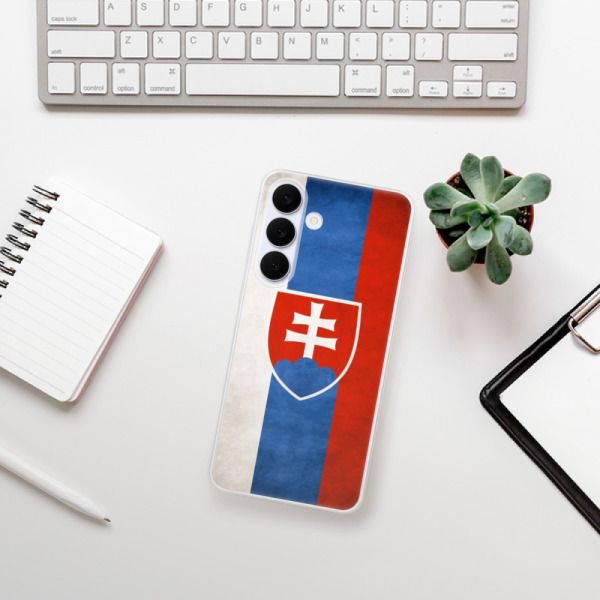 Silikonový kryt iSaprio - Samsung Galaxy S25 FE - vlajka Slovensko