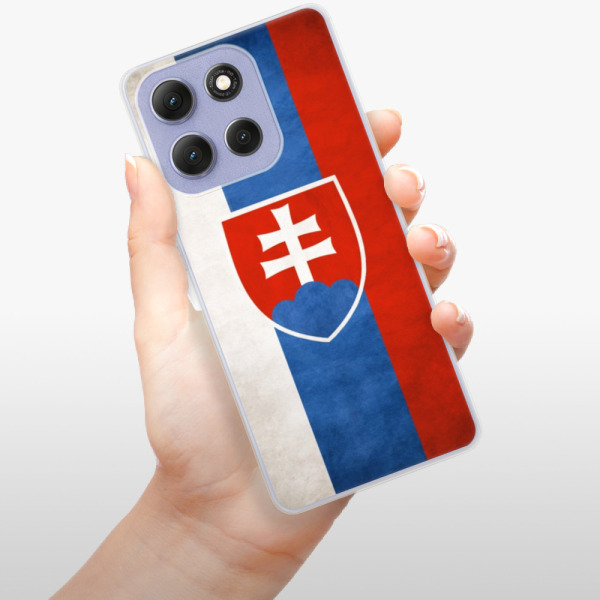 Silikonový kryt iSaprio - Motorola Moto G86 5G - vlajka Slovensko