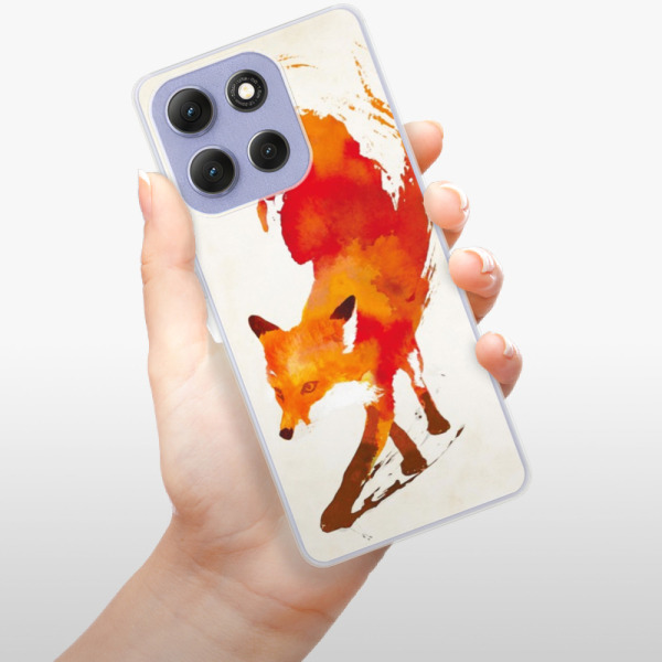 Silikonový kryt iSaprio - Motorola Moto G86 5G - Fast Fox