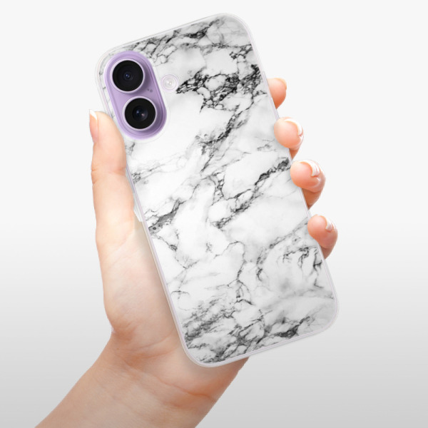 Silikonový kryt iSaprio - Apple iPhone 17 - Bílý mramor 01