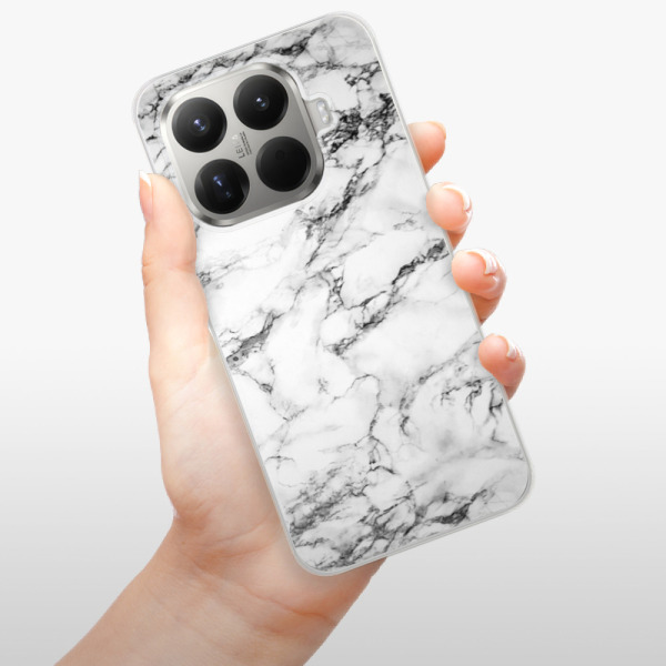Silikonový kryt iSaprio - Xiaomi 15T Pro - Bílý mramor 01