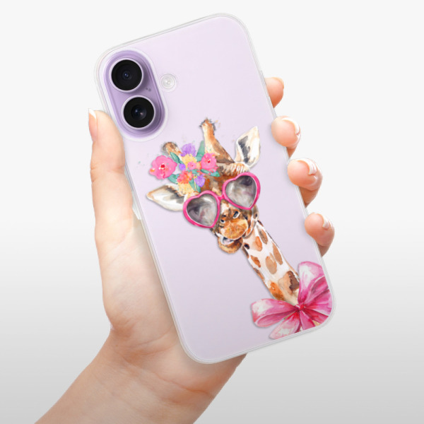 Silikonový kryt iSaprio - Apple iPhone 17 - Lady Giraffe