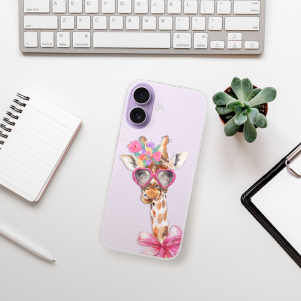 Silikonový kryt iSaprio - Apple iPhone 17 - Lady Giraffe
