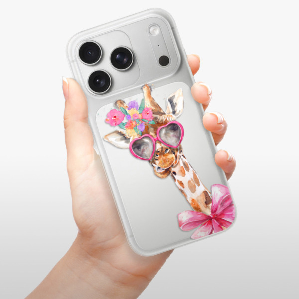 Silikonový kryt iSaprio - Apple iPhone 17 Pro - Lady Giraffe