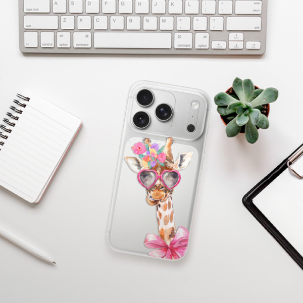Silikonový kryt iSaprio - Apple iPhone 17 Pro - Lady Giraffe