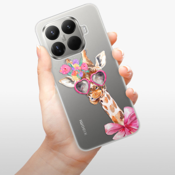 Silikonový kryt iSaprio - Xiaomi 15T Pro - Lady Giraffe