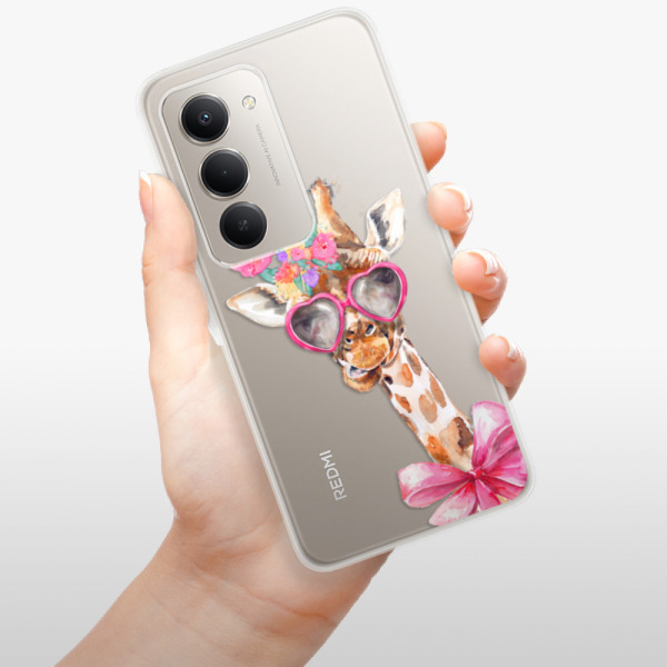 Silikonový kryt iSaprio - Xiaomi Redmi 15 - Lady Giraffe