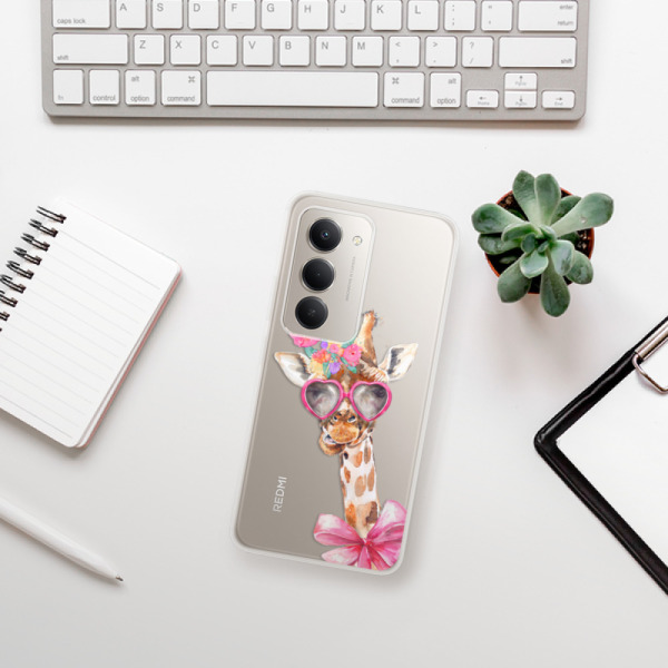 Silikonový kryt iSaprio - Xiaomi Redmi 15 - Lady Giraffe
