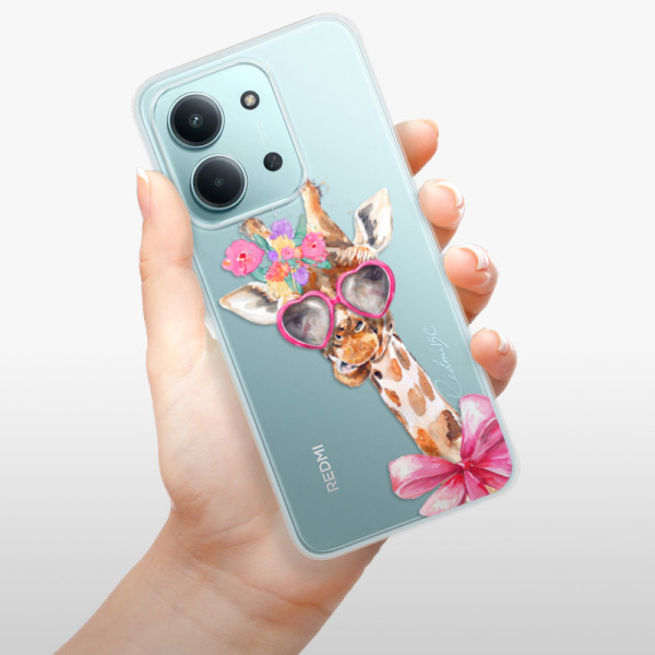 Silikonový kryt iSaprio - Xiaomi Redmi 15C - Lady Giraffe