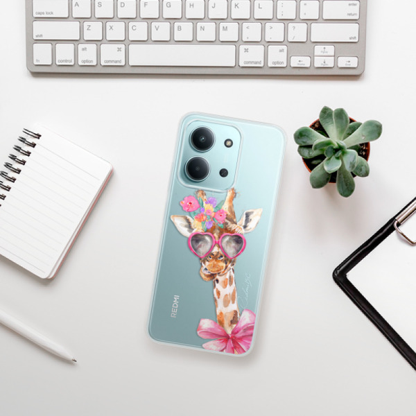 Silikonový kryt iSaprio - Xiaomi Redmi 15C - Lady Giraffe