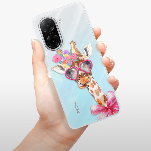 Silikonový kryt iSaprio - Xiaomi Redmi A5 - Lady Giraffe