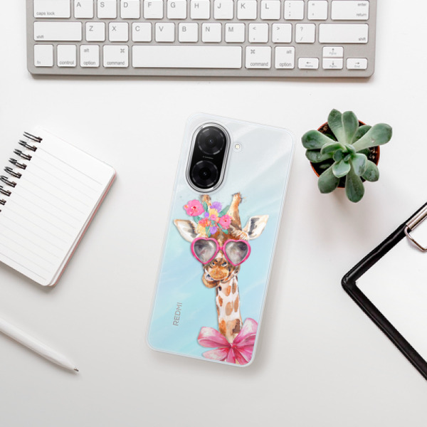 Silikonový kryt iSaprio - Xiaomi Redmi A5 - Lady Giraffe