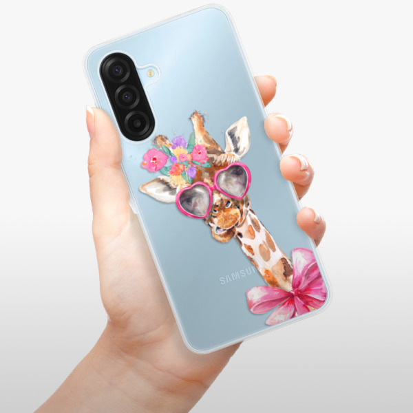 Silikonový kryt iSaprio - Samsung Galaxy A17 / A17 5G - Lady Giraffe