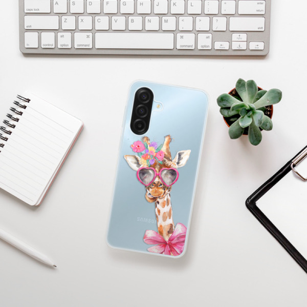 Silikonový kryt iSaprio - Samsung Galaxy A17 / A17 5G - Lady Giraffe