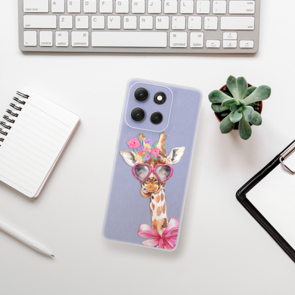 Silikonový kryt iSaprio - Motorola Moto G86 5G - Lady Giraffe