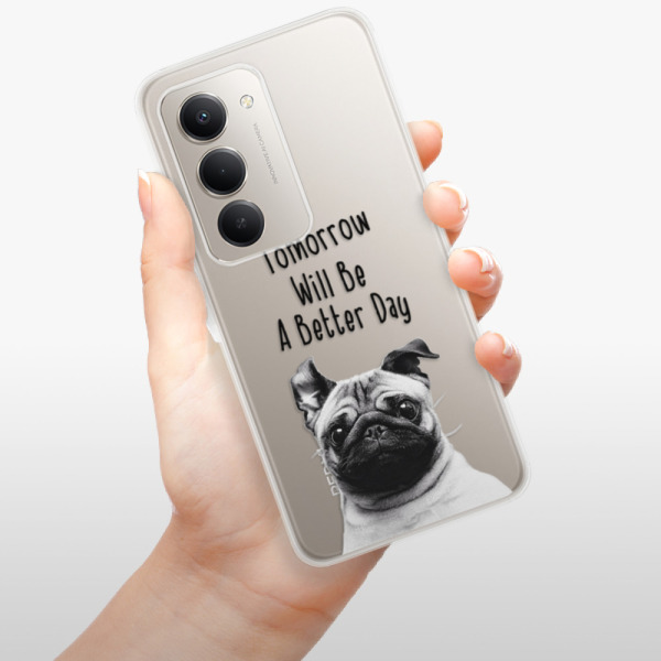 Silikonový kryt iSaprio - Xiaomi Redmi 15 - Better Day Mopsík