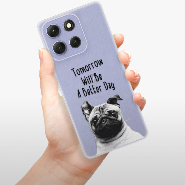Silikonový kryt iSaprio - Motorola Moto G86 5G - Better Day Mopsík