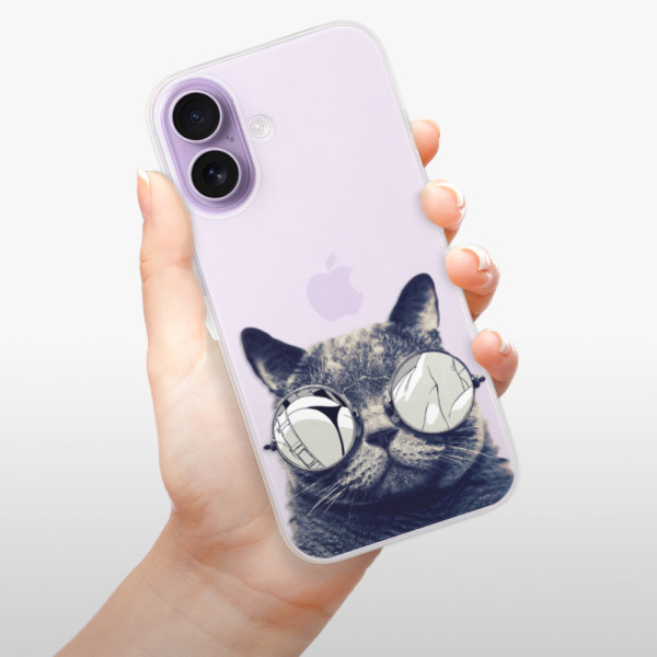 Silikonový kryt iSaprio - Apple iPhone 17 - Crazy Cat 01