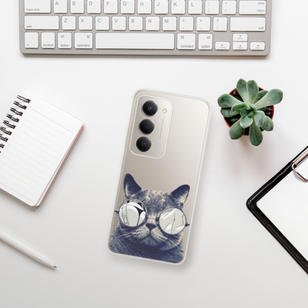 Silikonový kryt iSaprio - Xiaomi Redmi 15 - Crazy Cat 01