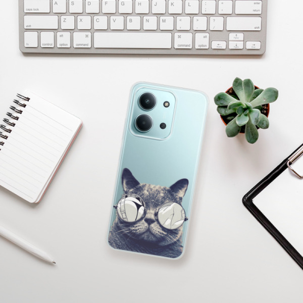 Silikonový kryt iSaprio - Xiaomi Redmi 15C - Crazy Cat 01