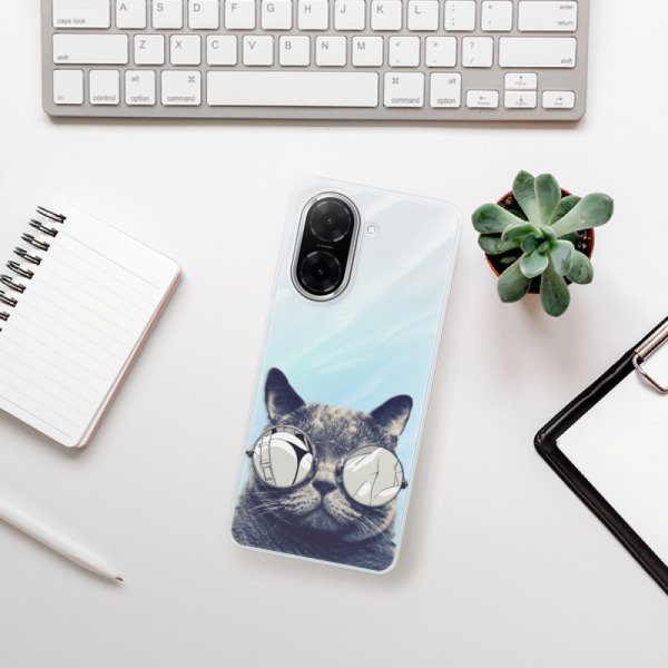Silikonový kryt iSaprio - Xiaomi Redmi A5 - Crazy Cat 01