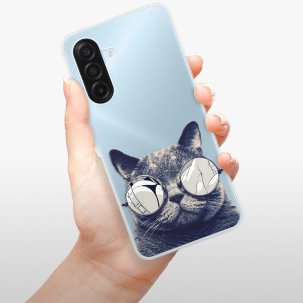 Silikonový kryt iSaprio - Samsung Galaxy A17 / A17 5G - Crazy Cat 01