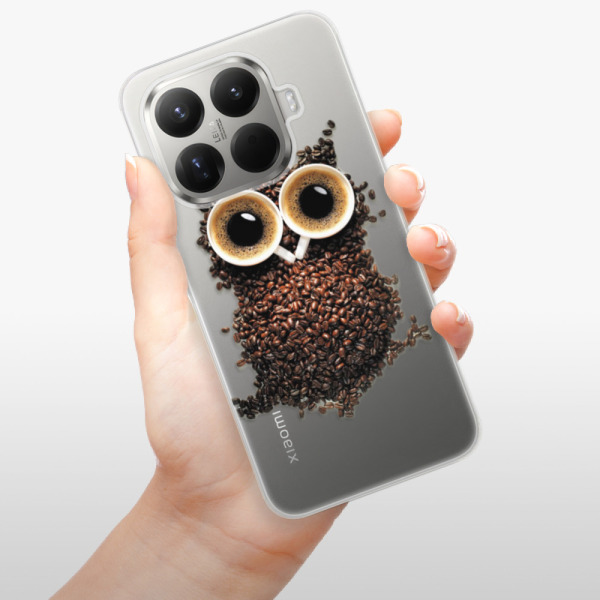 Silikonový kryt iSaprio - Xiaomi 15T Pro - Owl And Coffee