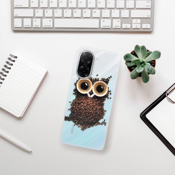 Silikonový kryt iSaprio - Xiaomi Redmi A5 - Owl And Coffee