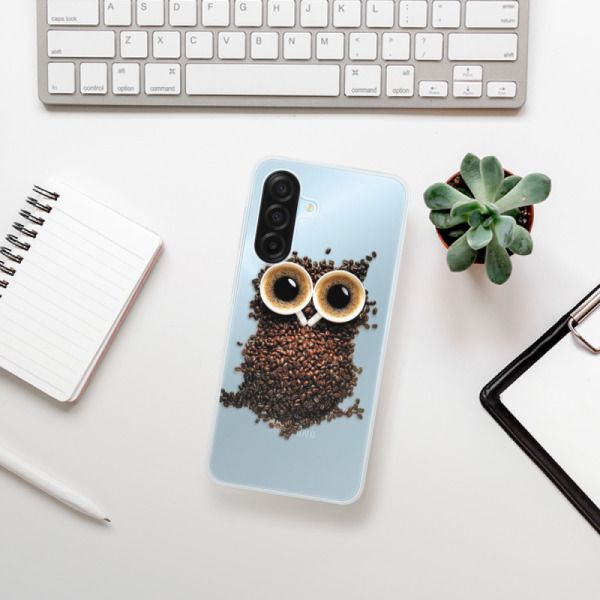 Silikonový kryt iSaprio - Samsung Galaxy A17 / A17 5G - Owl And Coffee