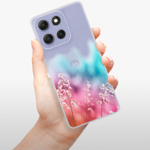 Silikonový kryt iSaprio - Motorola Moto G86 5G - Rainbow Grass