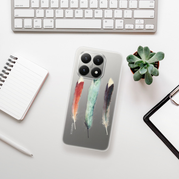 Silikonový kryt iSaprio - Xiaomi 15T - Tři pírka