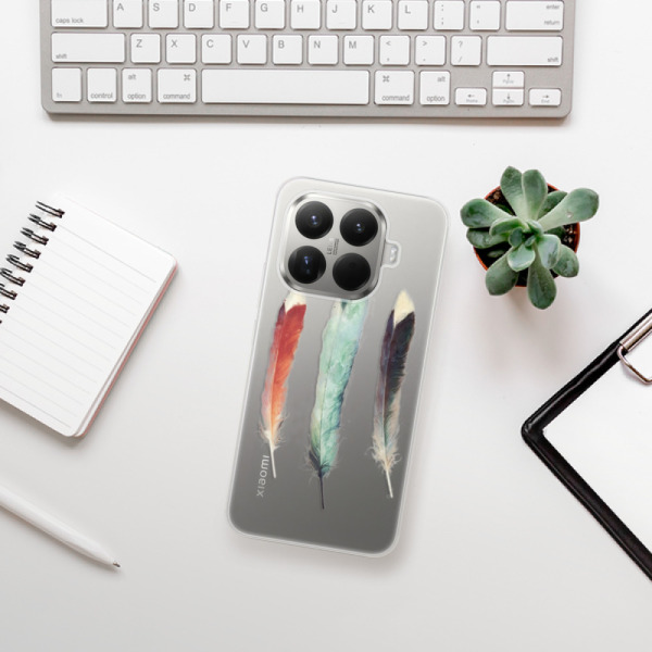 Silikonový kryt iSaprio - Xiaomi 15T Pro - Tři pírka