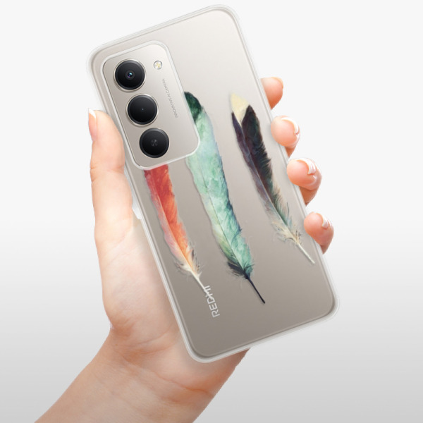 Silikonový kryt iSaprio - Xiaomi Redmi 15 - Tři pírka
