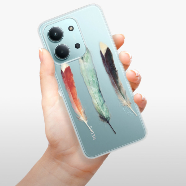 Silikonový kryt iSaprio - Xiaomi Redmi 15C - Tři pírka