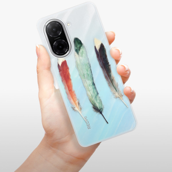 Silikonový kryt iSaprio - Xiaomi Redmi A5 - Tři pírka