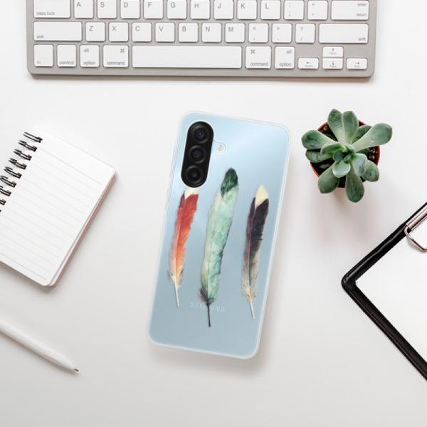 Silikonový kryt iSaprio - Samsung Galaxy A17 / A17 5G - Tři pírka