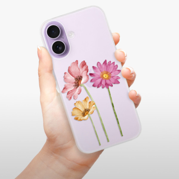 Silikonový kryt iSaprio - Apple iPhone 17 - Tři květiny