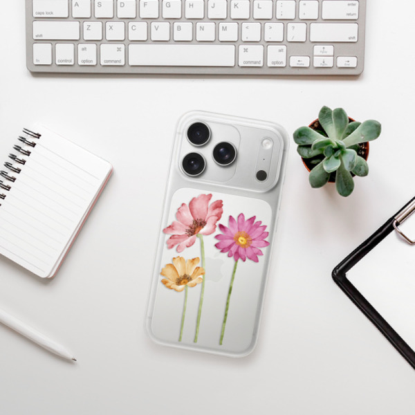 Silikonový kryt iSaprio - Apple iPhone 17 Pro - Tři květiny