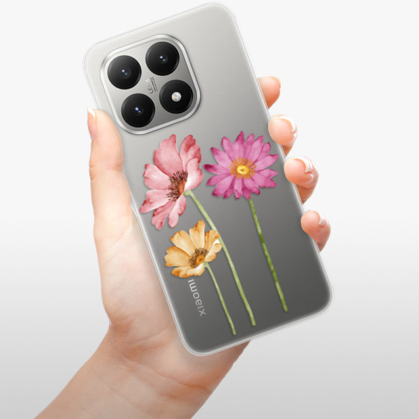 Silikonový kryt iSaprio - Xiaomi 15T - Tři květiny