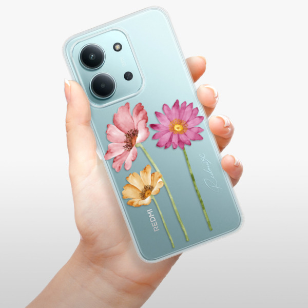 Silikonový kryt iSaprio - Xiaomi Redmi 15C - Tři květiny