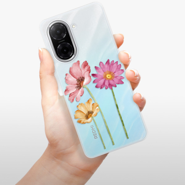 Silikonový kryt iSaprio - Xiaomi Redmi A5 - Tři květiny
