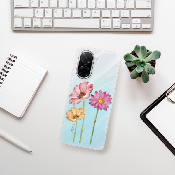 Silikonový kryt iSaprio - Xiaomi Redmi A5 - Tři květiny