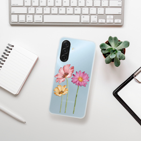 Silikonový kryt iSaprio - Samsung Galaxy A17 / A17 5G - Tři květiny