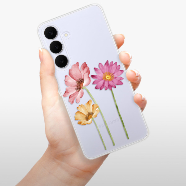 Silikonový kryt iSaprio - Samsung Galaxy S25 FE - Tři květiny