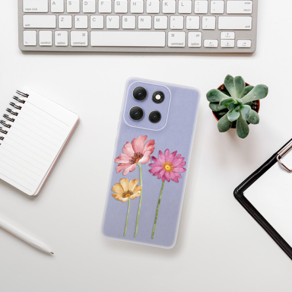 Silikonový kryt iSaprio - Motorola Moto G86 5G - Tři květiny